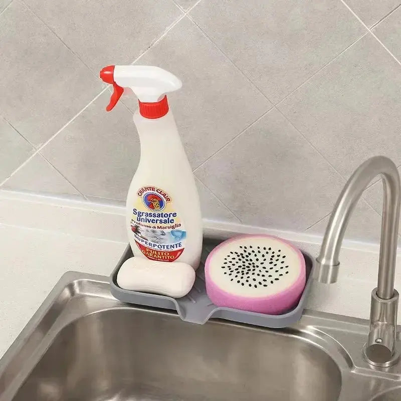 Silicone Sink Tray Soap Sponge Holder - House Flexa