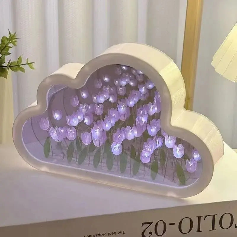 Tulip Mirror Cube Night Light - House Flexa