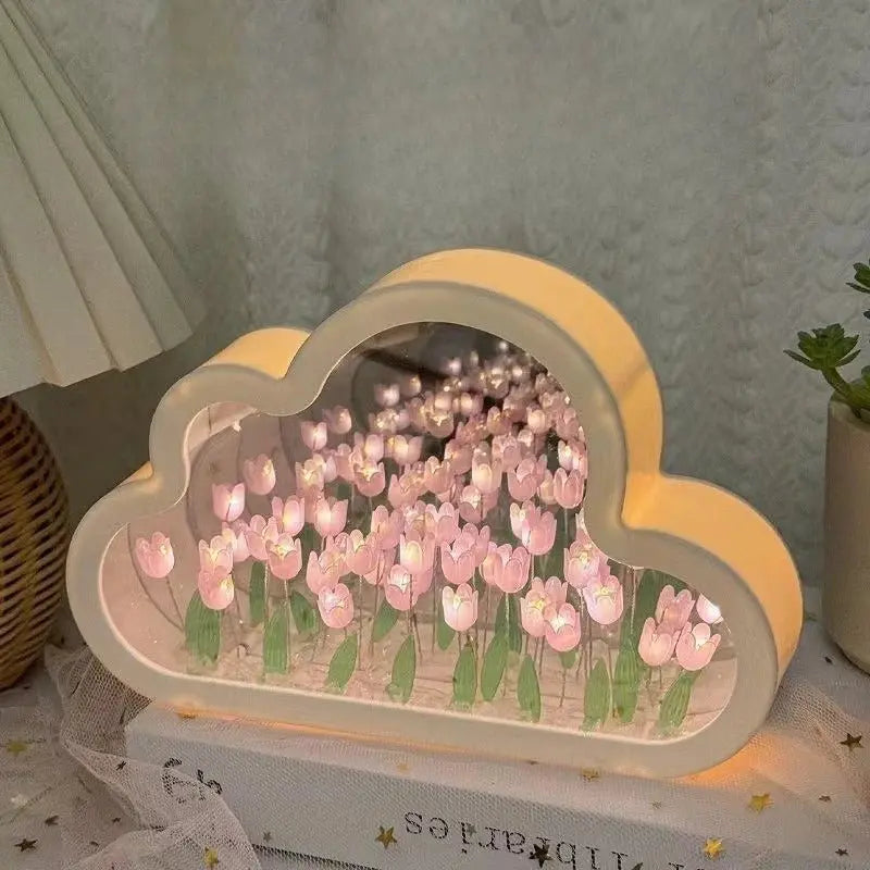 Tulip Mirror Cube Night Light - House Flexa