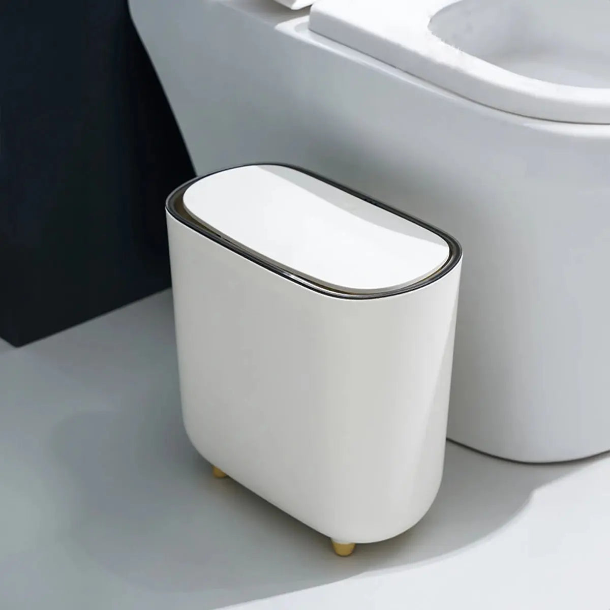 Narrow Press Ring Trash Can - House Flexa