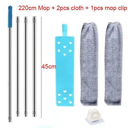 Telescopic Long Handle Microfiber Broom Dust Cleaner - House Flexa