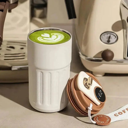 Stainless Steel Smart Temperature Display Coffee Cup - House Flexa