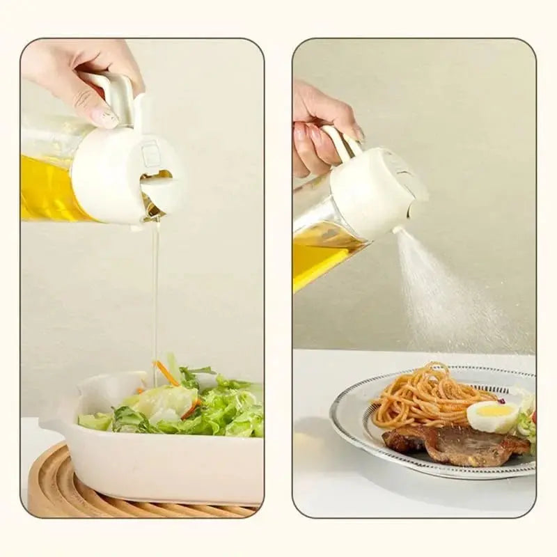 2 - in - 1 500ml Oil Sprayer Dispenser Bottle - House Flexa