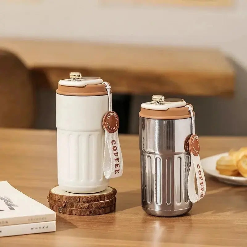 Stainless Steel Smart Temperature Display Coffee Cup - House Flexa