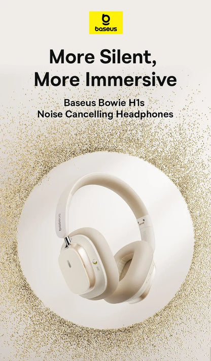 Baseus Bowie H1s Wireless Headphones | Bluetooth 5.4 Noise Canceling 120H Battery - House Flexa