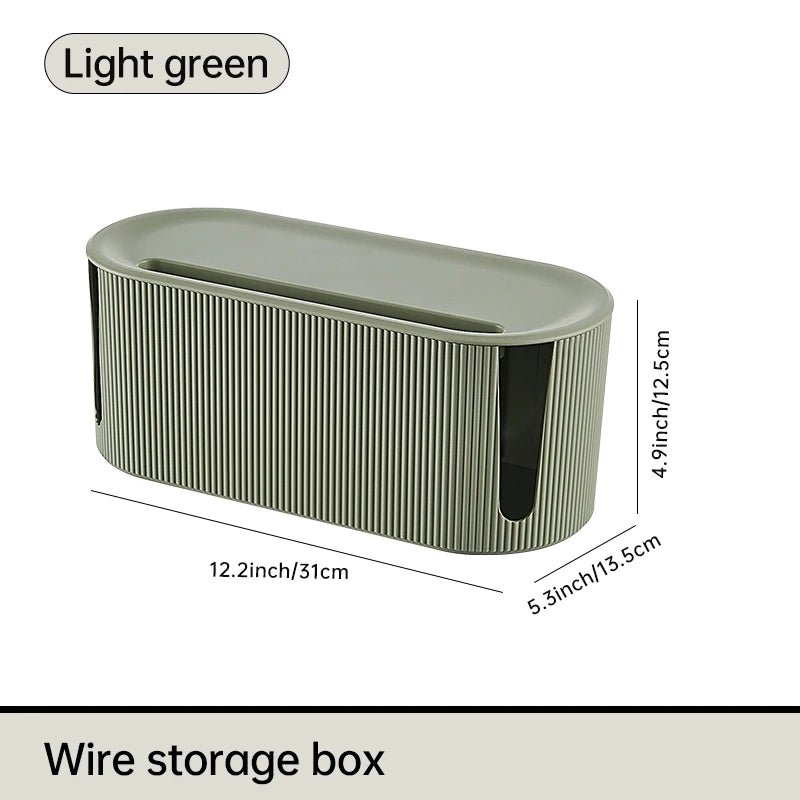 Nordic Plug Board Storage Box Cable Wire Organizer Case Socket Wireless WiFi Router Bracelet Desktop Data Line Plug Holder Shelf - House Flexa
