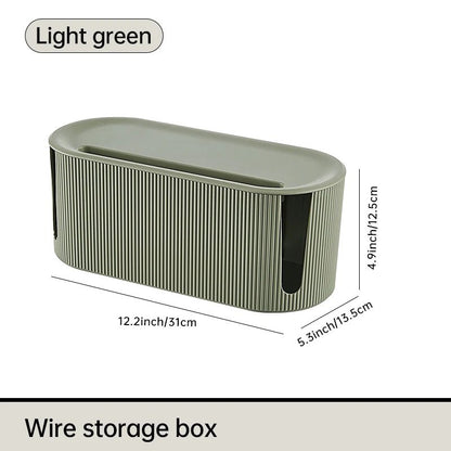 Nordic Plug Board Storage Box Cable Wire Organizer Case Socket Wireless WiFi Router Bracelet Desktop Data Line Plug Holder Shelf - House Flexa