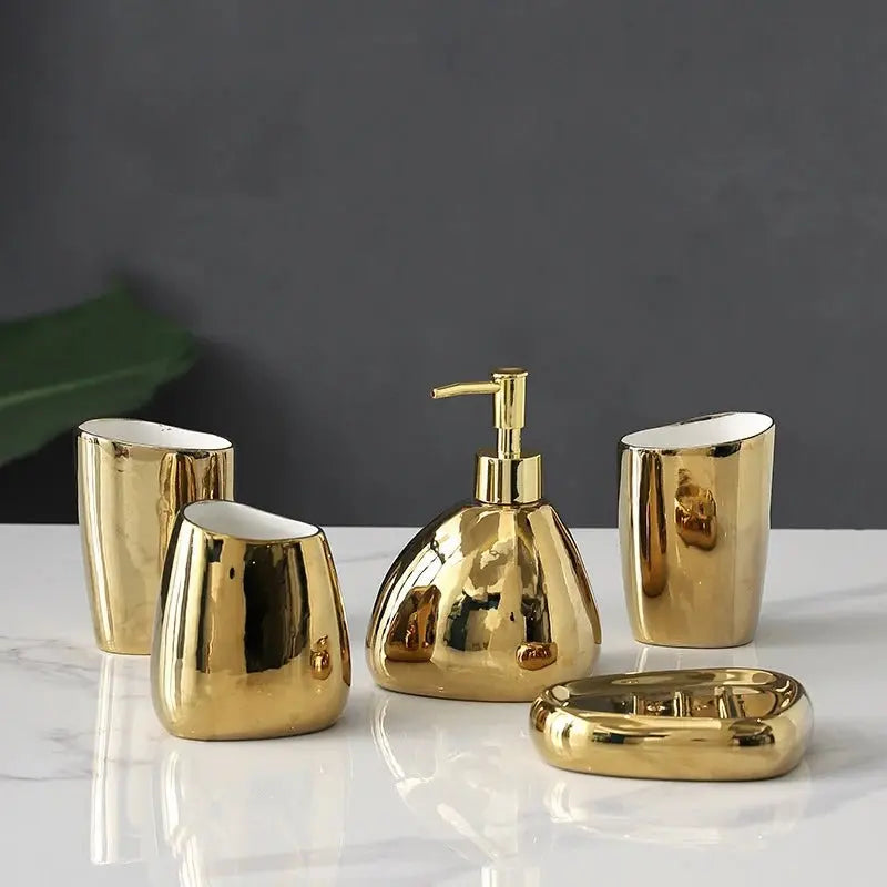 Ceramic Bathroom Accessories Set - House Flexa