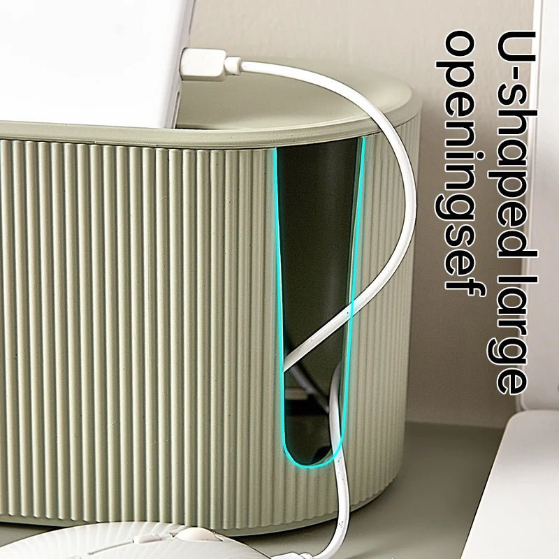 Nordic Plug Board Storage Box Cable Wire Organizer Case Socket Wireless WiFi Router Bracelet Desktop Data Line Plug Holder Shelf - House Flexa