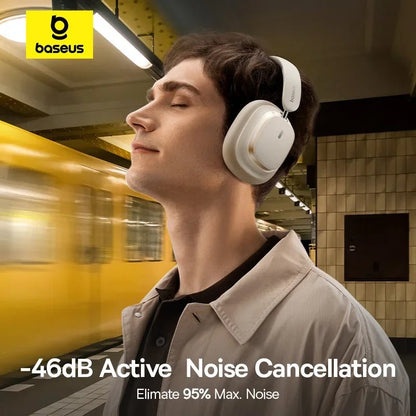 Baseus Bowie H1s Wireless Headphones | Bluetooth 5.4 Noise Canceling 120H Battery - House Flexa
