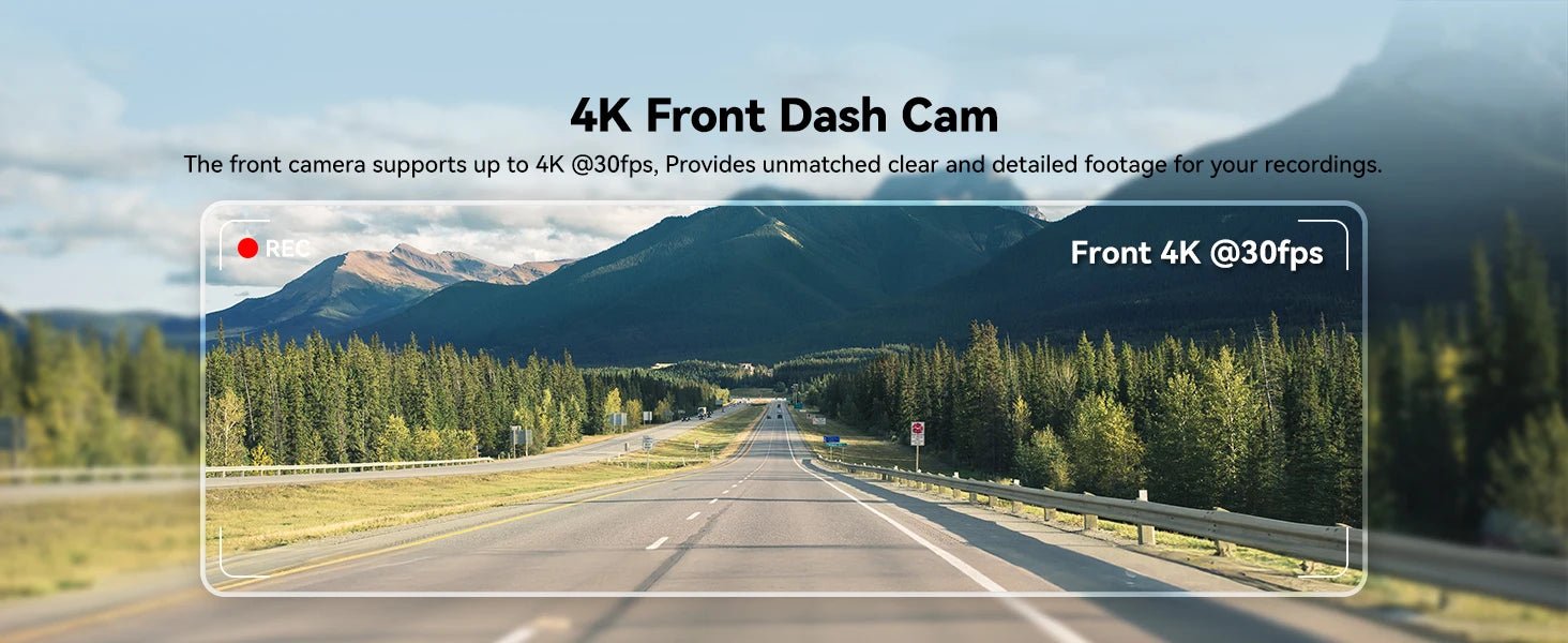 Car Dash Cam - Redtiger F8 5GHz Wifi Touch Screen 4K Front Dash Cam - House Flexa