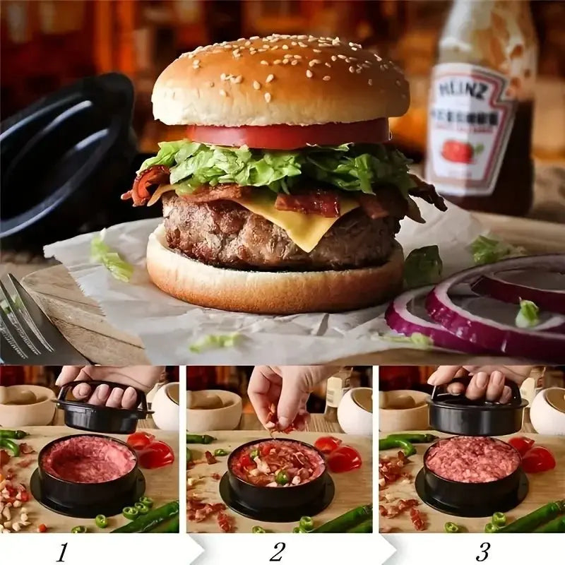 Non Stick Hamburger Press Mold Meat Pie Maker - House Flexa