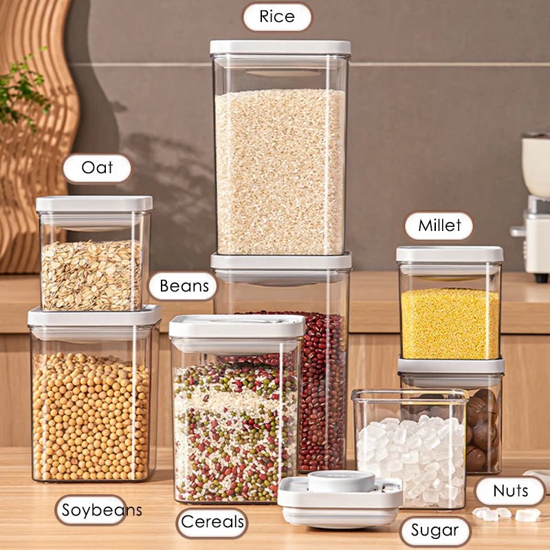 Airtight Food Storage Containers BPA - Free Stackable Set - House Flexa