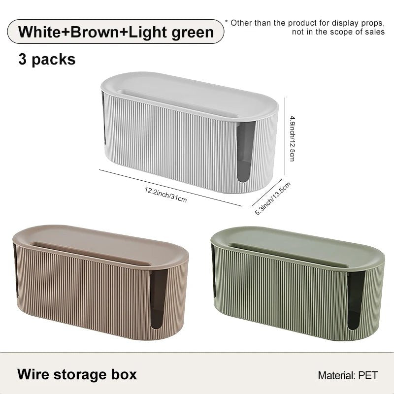 Nordic Plug Board Storage Box Cable Wire Organizer Case Socket Wireless WiFi Router Bracelet Desktop Data Line Plug Holder Shelf - House Flexa