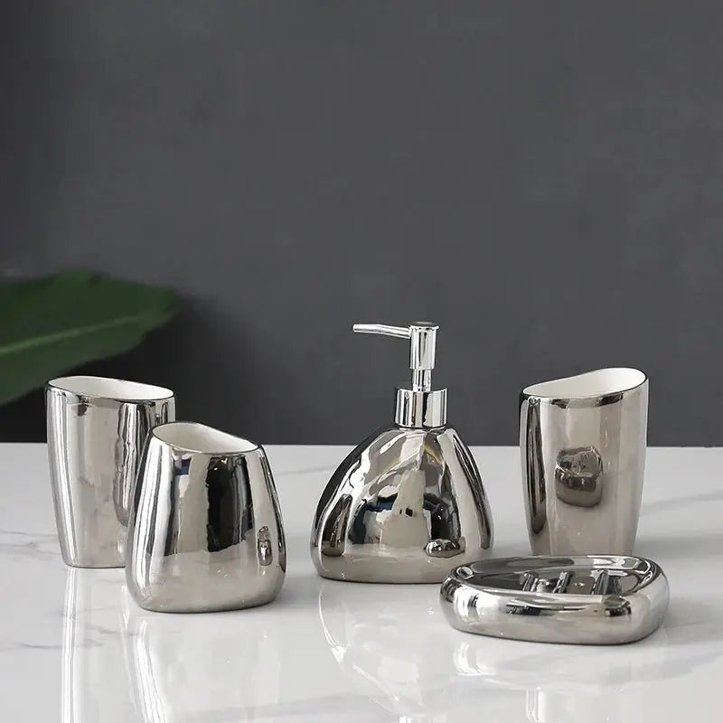 Ceramic Bathroom Accessories Set - House Flexa