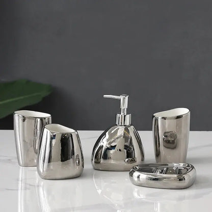 Ceramic Bathroom Accessories Set - House Flexa