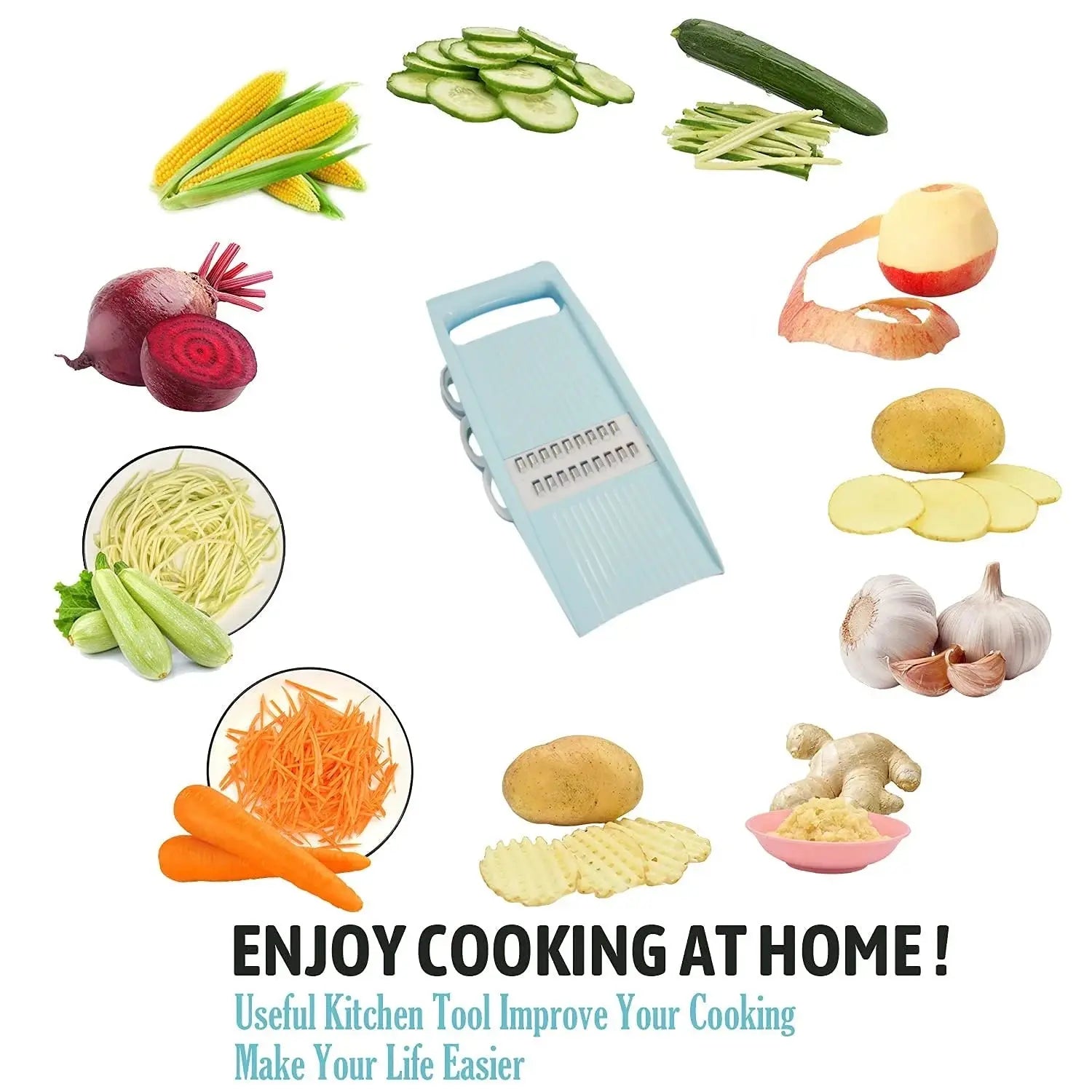 5 - in - 1 Vegetable Fruit Slicer - House Flexa