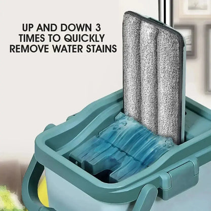 Flat Squeeze Mop Bucket Set - House Flexa