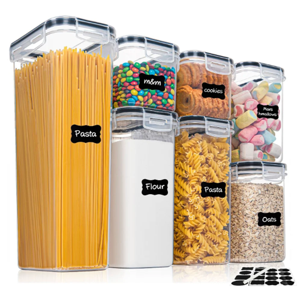 Food Storage Container - Airtight and BPA Free Kitchen Container Set of 7pcs - House Flexa