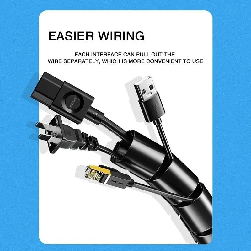 Flexible Spiral Cable Organizer - House Flexa