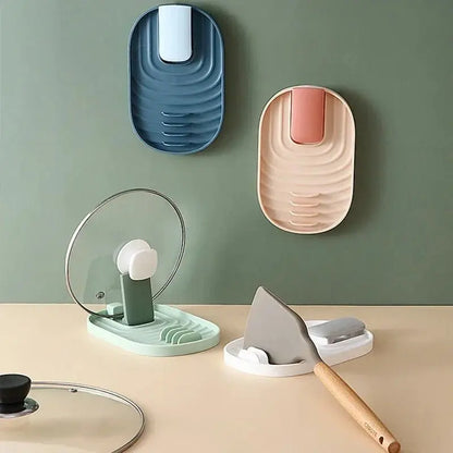 Foldable Spoon Rest Pot Lid Holder - House Flexa
