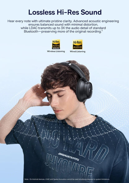 Baseus Bowie H1s Wireless Headphones | Bluetooth 5.4 Noise Canceling 120H Battery - House Flexa