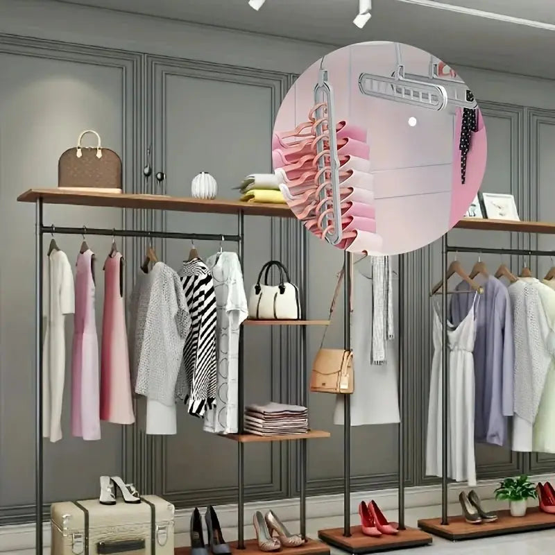 Foldable 9 Hole Space Saving Hangers - House Flexa