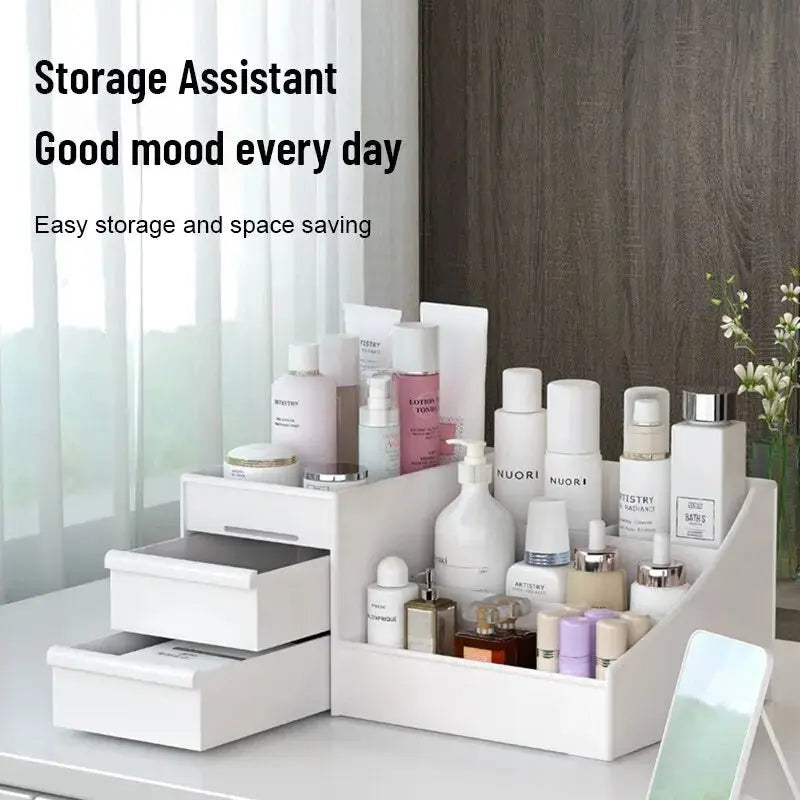 White Drawer Makeup Storage Box - House Flexa
