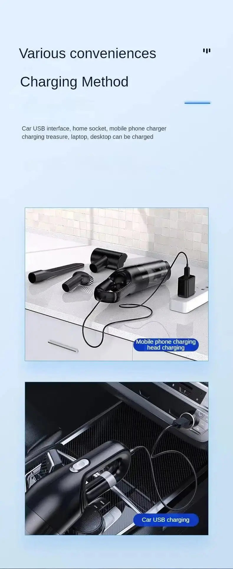 Rechargeable Handheld Vacuum Cleaner - House Flexa
