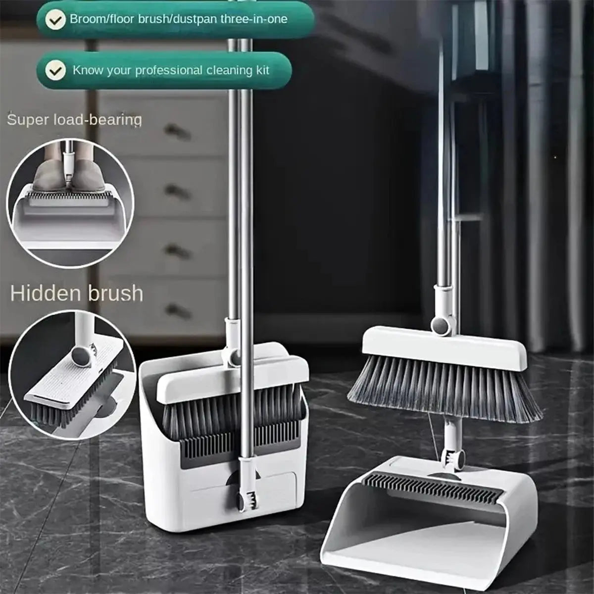 Long Handle Floor Cleaner Set - House Flexa