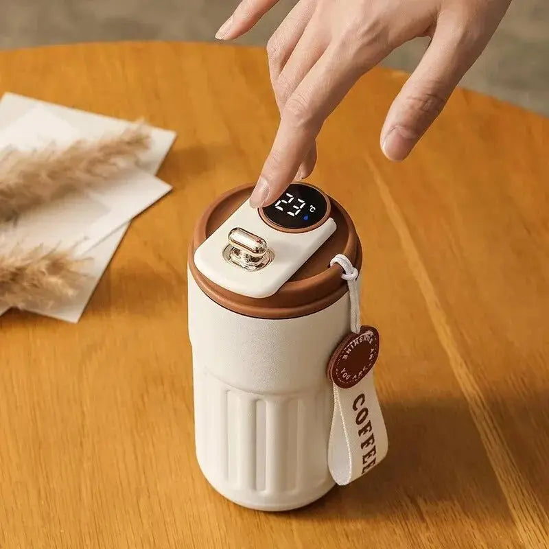 Stainless Steel Smart Temperature Display Coffee Cup - House Flexa