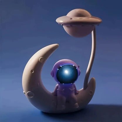Moon Astronaut LED Night Desk Lamp - House Flexa
