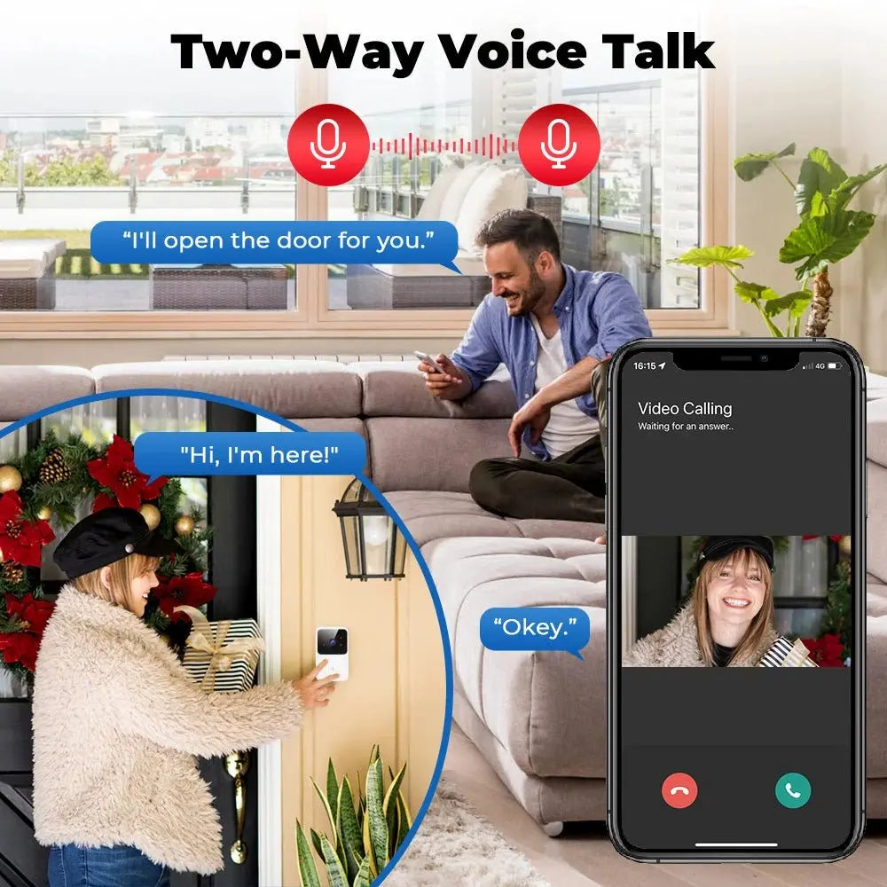 WiFi Video Doorbell Camera - House Flexa