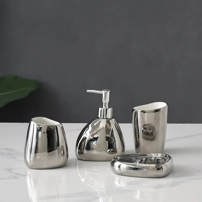 Ceramic Bathroom Accessories Set - House Flexa