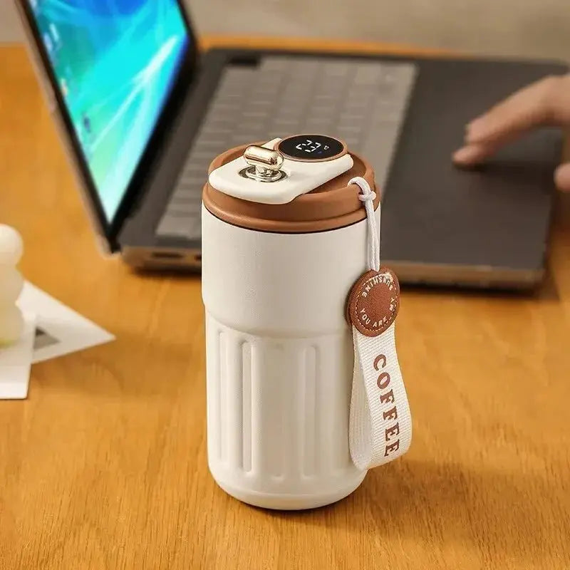 Stainless Steel Smart Temperature Display Coffee Cup - House Flexa