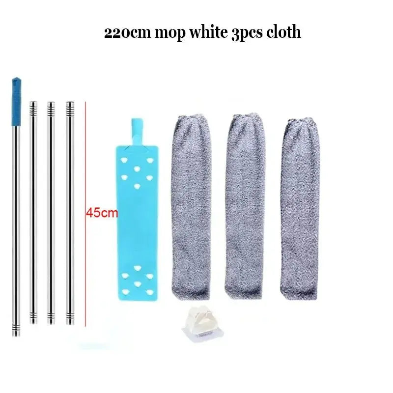 Telescopic Long Handle Microfiber Broom Dust Cleaner - House Flexa