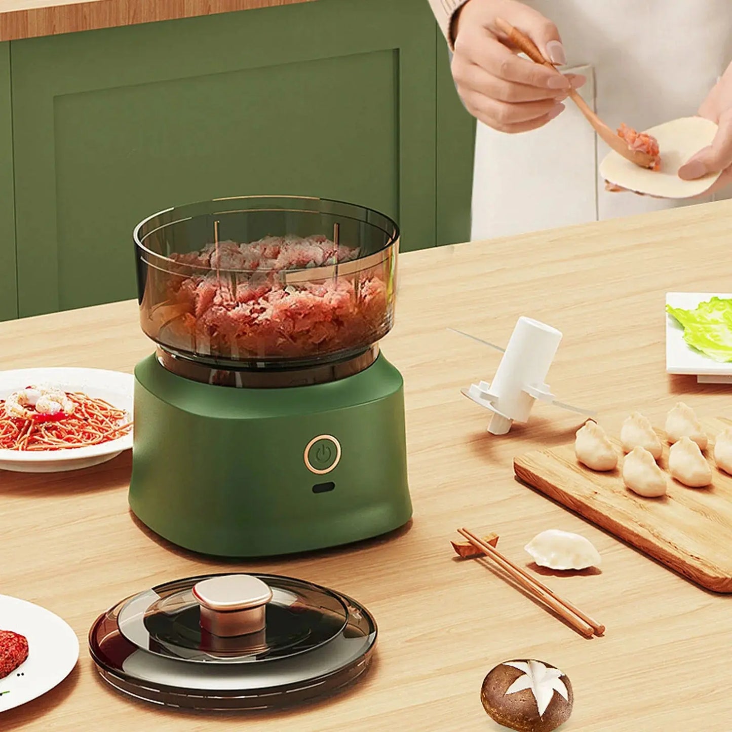 Mini Electric Meat Grinder Wireless Garlic Masher - House Flexa