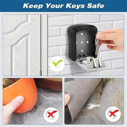 Wall Mounted Password Key Lock Box - House Flexa