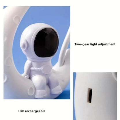 Moon Astronaut LED Night Desk Lamp - House Flexa