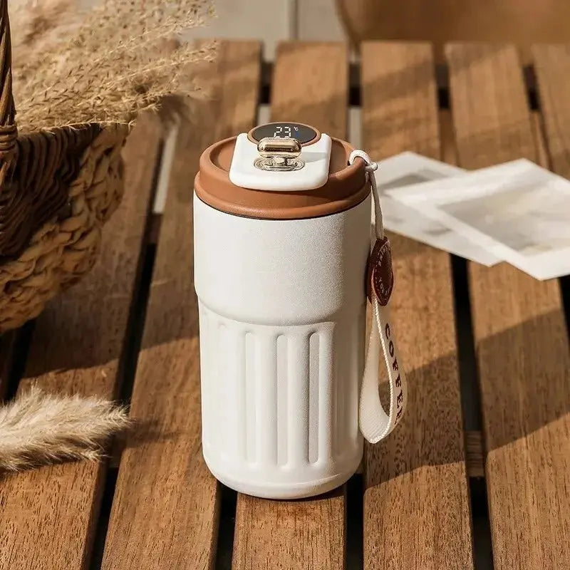 Stainless Steel Smart Temperature Display Coffee Cup - House Flexa
